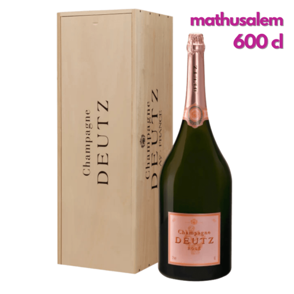Champagne Deutz Brut Rosé En Caisse Bois 600cl